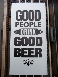 Good Beer Sign